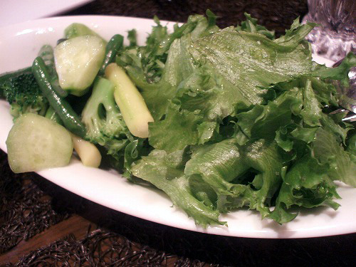 緑野菜のサラダ