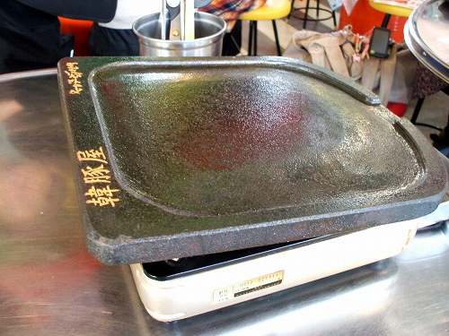 韓国焼肉の鉄板