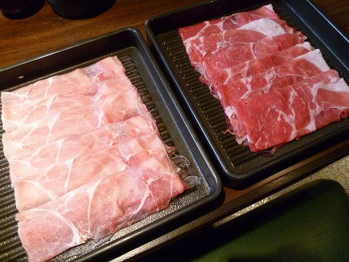 牛肉と豚肉