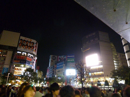 晩の渋谷